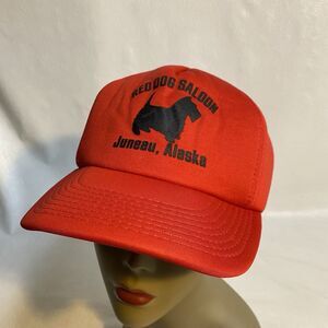 Vintage Red Dog Saloon Alaska Snapback Cap